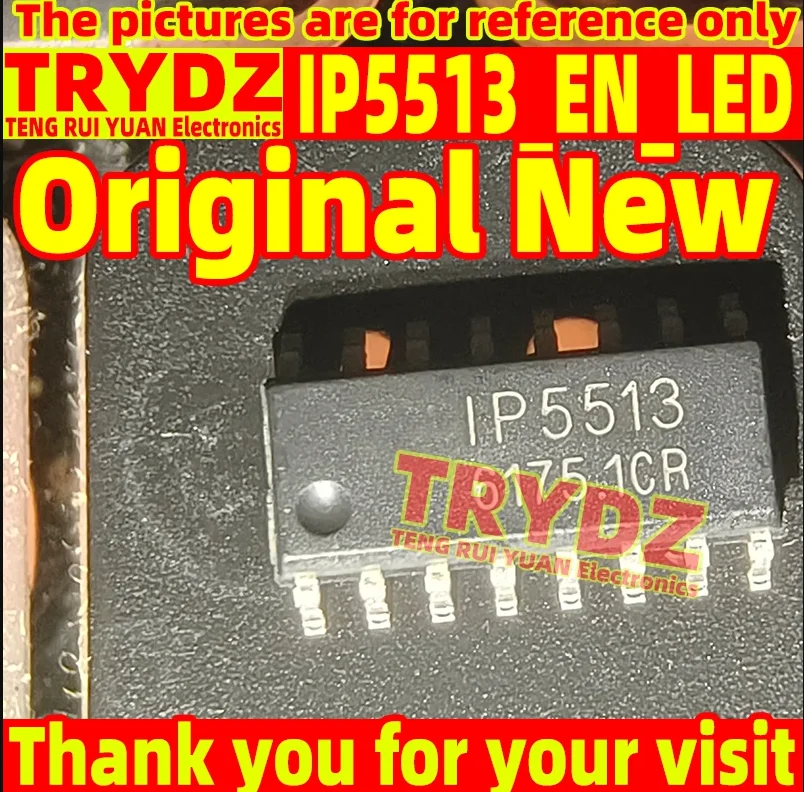 20-1pcs Original New IP5513_EN_LED SOP16 power chip with built-in MCU charging chip IC