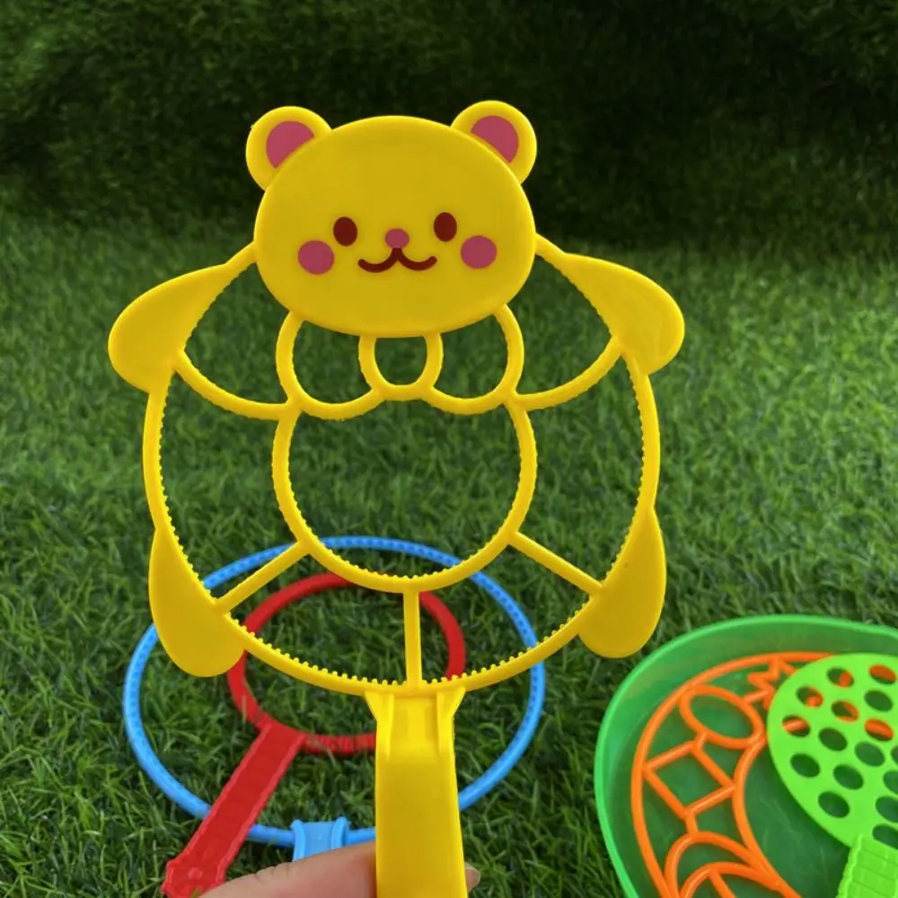 

3pcs/set Multistyles Maker Bubble Tool Blue ABS Children Big Bubbles Wand Kit Parent-Unisex Interaction Props