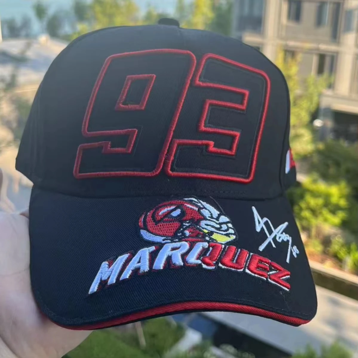 

Racing Ant Embroidery 93 Baseball Hat Outdoor Sports Sunscreen Running Motorcycle Hat