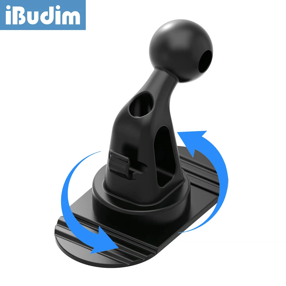 

iBudim Universal Car Phone Holder 17mm Ball Head Base 360 Degree Rotation Dashboard Car Phone Mount GPS Bracket Accessories