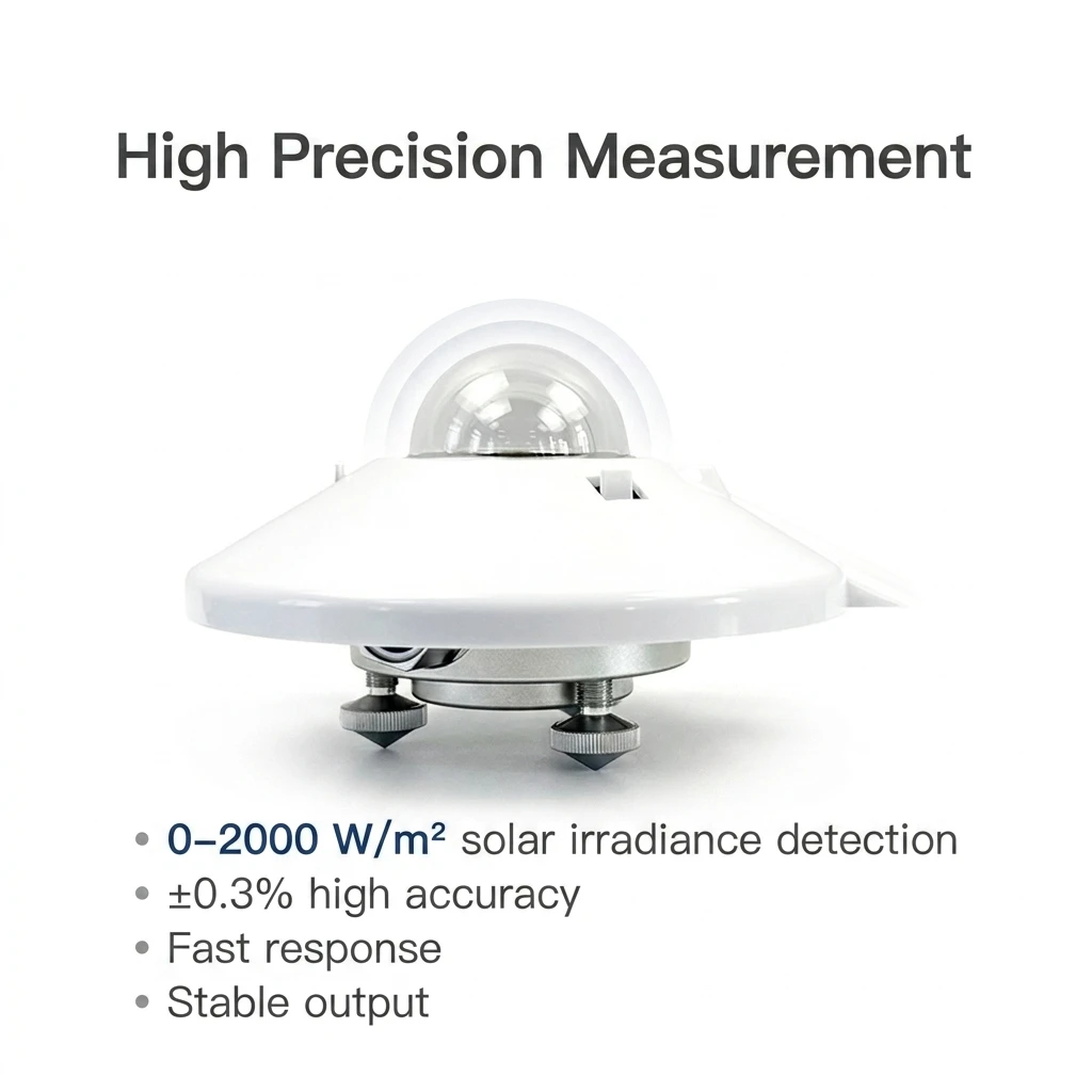 Data Logger Wireless LORA  WIFI GPRS 4G PV Irradiance Pyranometer Solar Radiation Sensor RS485 With MQTT JSON System