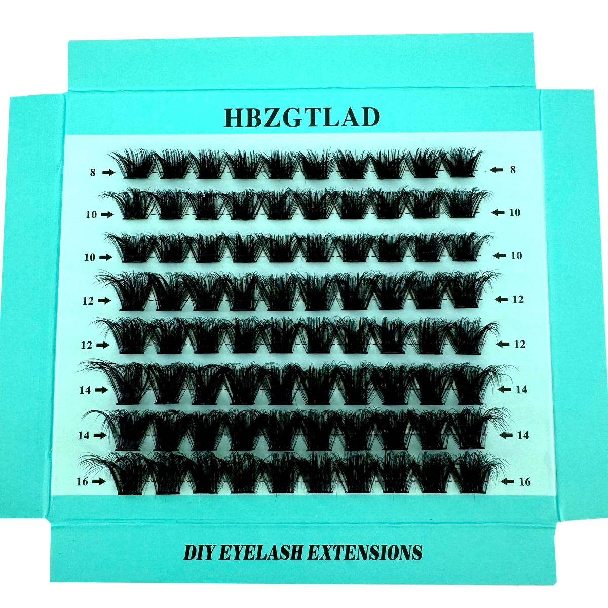 New 5D Fluffy Cluster Lashes Natural Eyelash extension Volume Individual Lashes Mixed Tray Faux Mink Lashes Cilias DIY Makeup