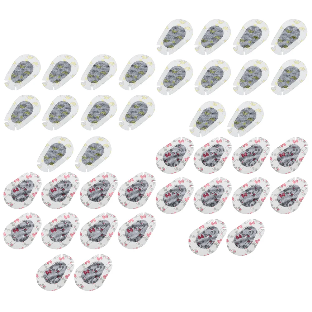 

40 Sheets Cartoon Eye Patches Kids Amblyopia Correction Non Woven Fabric Single Covers Stickers Lightweight Practical Students