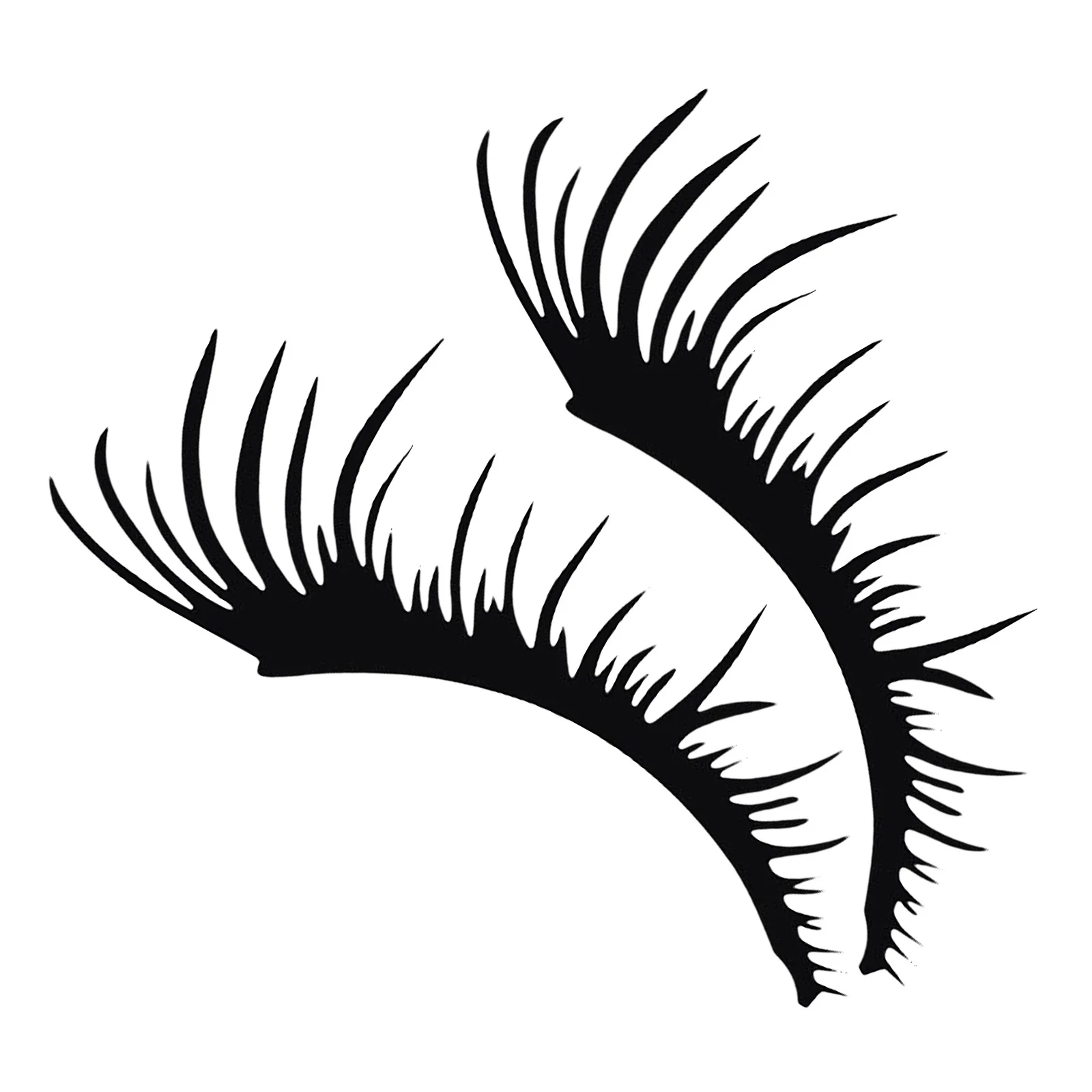 

1Pair Car Headlight Eyelashes Stickers Decorative Auto Decal Easy to Stick Remove Premium Pet Material Car Headlight Sticker