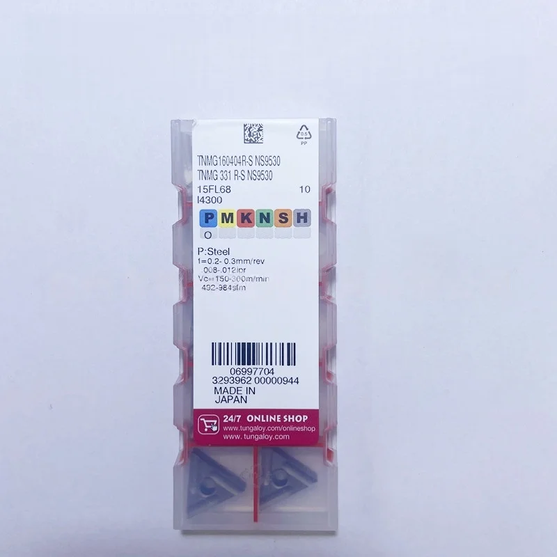 Tungaloy TNMG160404R-S NS9530 /TNMG160404L-S NS9530 cutter blade CNC turning tool blade carbide inserts 10PCS