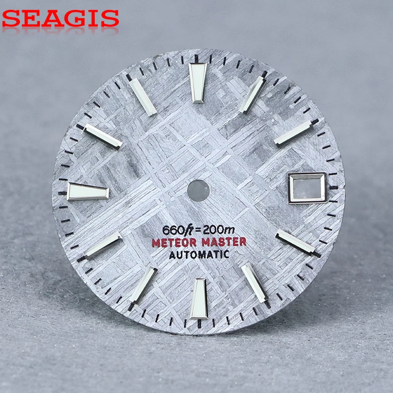 

SEAGIS 28.5mm Quality Meteorite DIAL NH35 Movement BGW9 lume No Logo