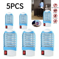 1/5 PCS Summer Mini Mosquito Killer Lamps LED Socket Electric Insect Mosquito Repeller Household Socket Zapper Night Lamp