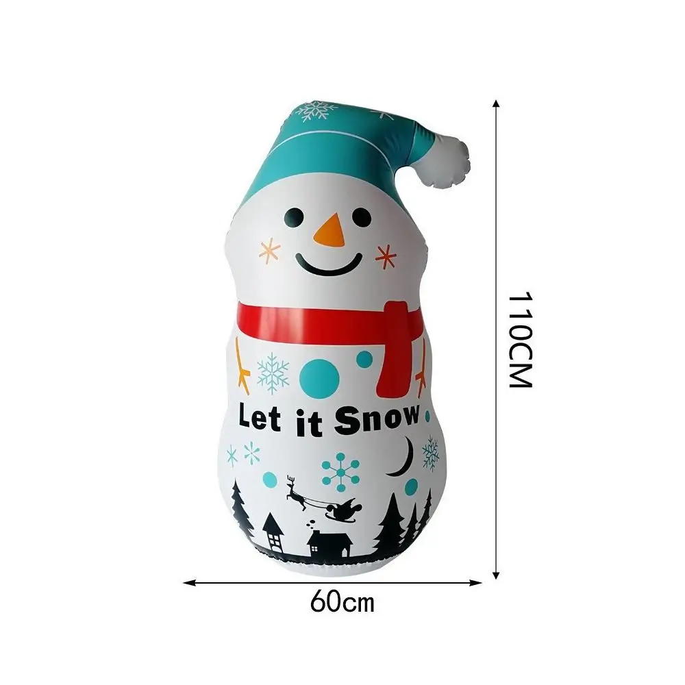 PVC Doll Christmas Inflatable Tumbler 140cm Xmas Decoration Sandbag Toy Courtyard Decoration Merry Christmas Inflatable Snowman