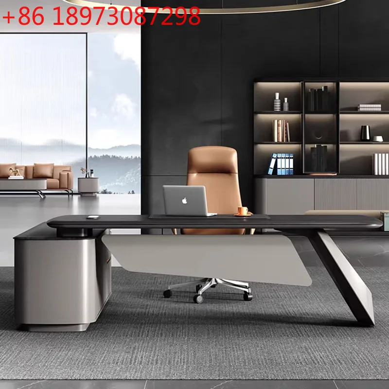 

Простой современный стул Boss, комбинация офиса и стула для президентского легкого роскошного класса