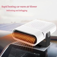 For 12V-24V Vehicles Portable Car Heater & Defroster 150W Fast Heating/Cooling Fan 360° Rotary Frost/Moisture Removal