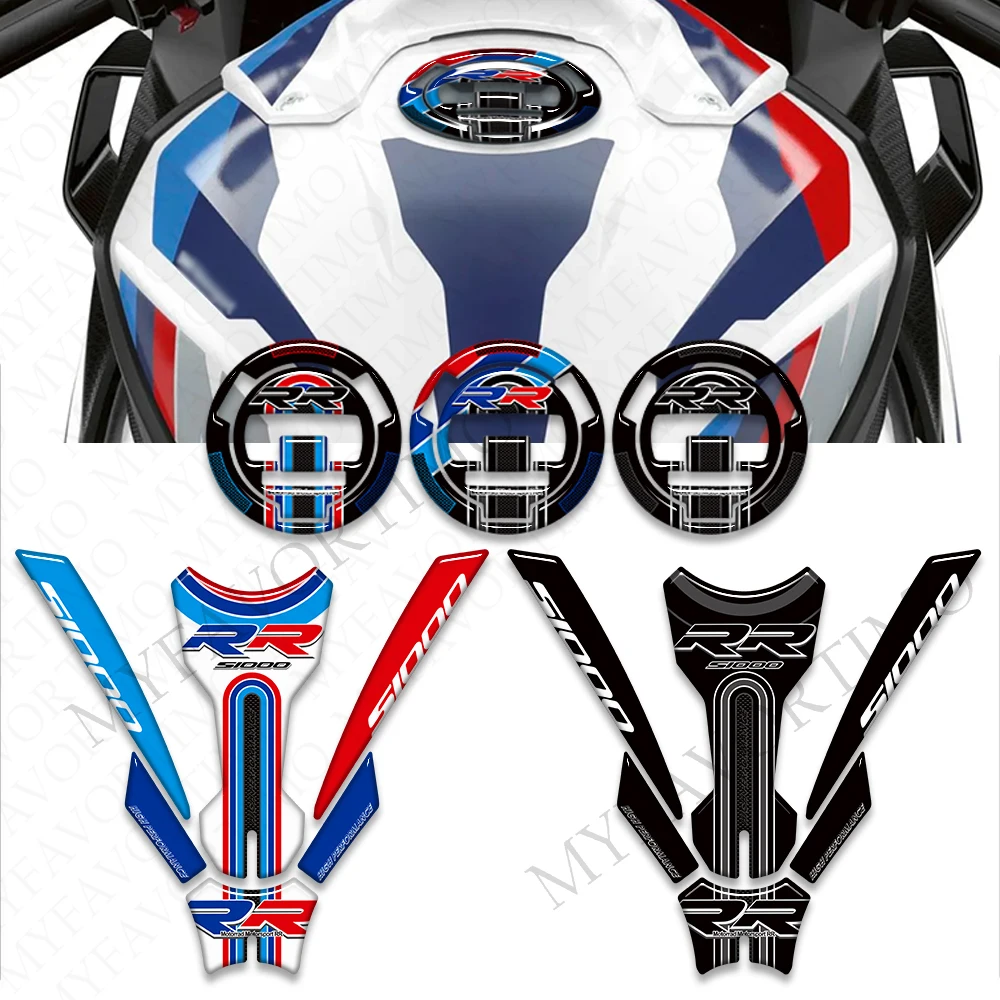 Adesivo para motocicleta BMW, S1000RR, S 1000 RR, S1000 M, M1000RR, 2019-2022, decalques, óleo, protetor de tanque de combustível