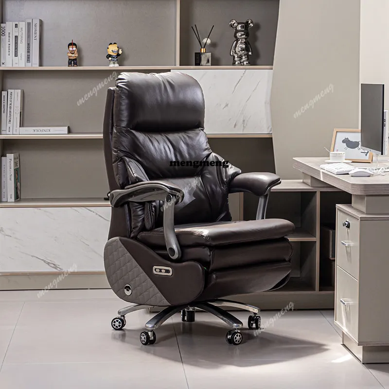 

Leather electric boss chair comfortable massage recliner nap high-end office chair furniture