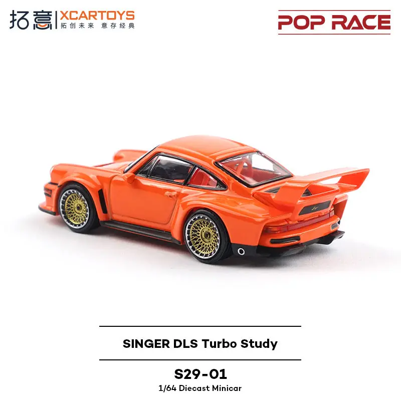 Xcartoys POPRACE 1/64 Liga Cantor DLS Modelo de carro de corrida Supercar Coleção Presente para meninos