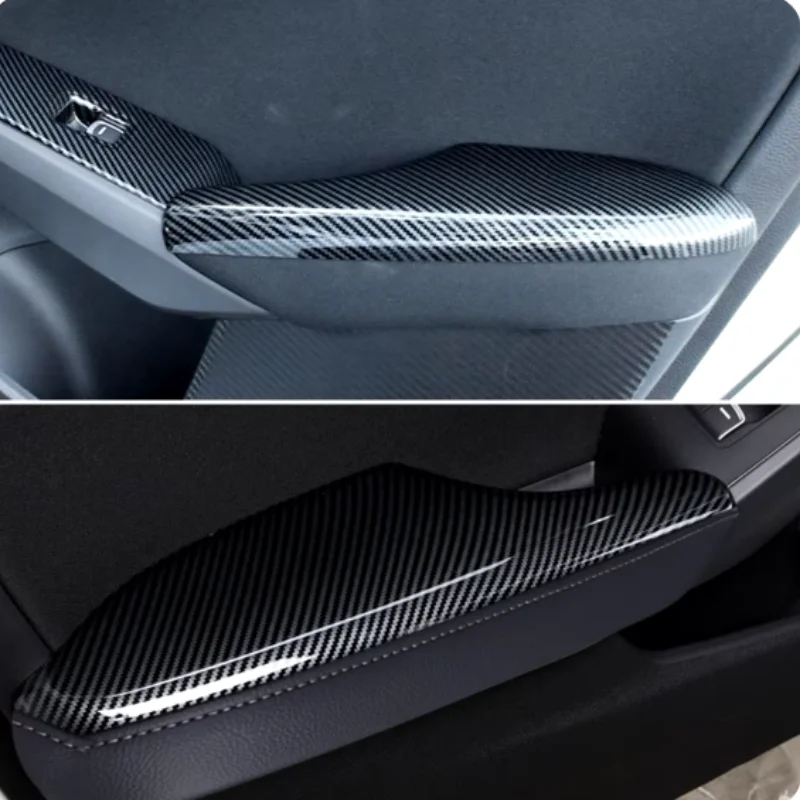 For Honda Civic 11th Gen  2022 2023ABS Carbon Fiber Car Door Armrest Panel Cover Handle Trim Decorative Interior Accessories