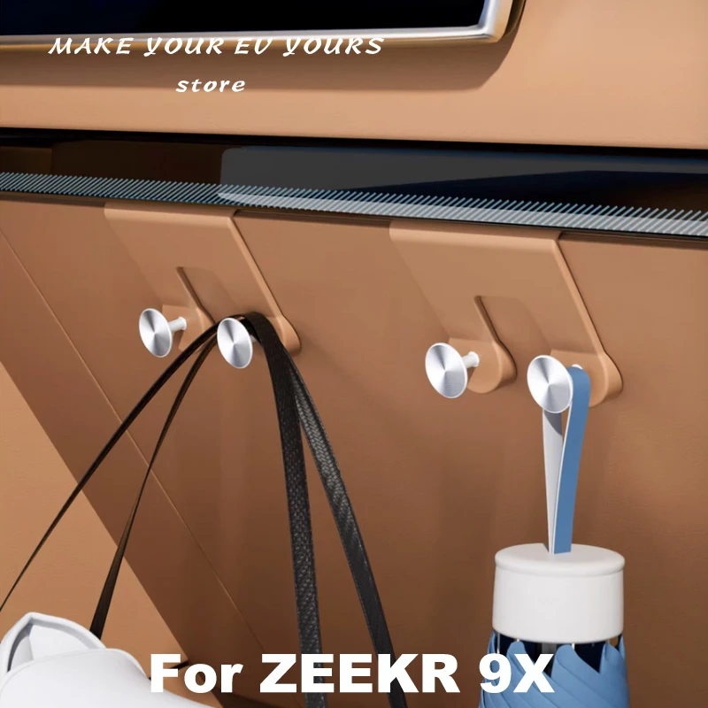 

Для Zeekr 9X 2025 2026: Крючок для перчаточного ящика, держатель для зонта и сумок, аксессуары для интерьера автомобиля