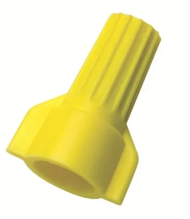 Yellow Double Wing Cable Connector Tool-Less Splicing Twist Grip Fast Connector for Power Application