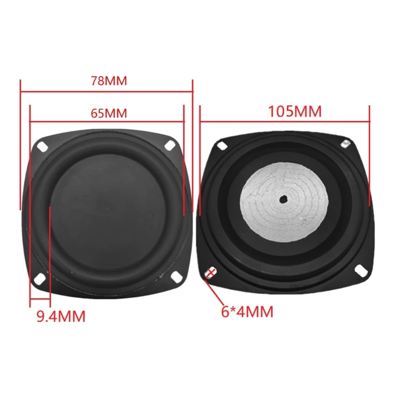 Universal 2/3/4inch Bass Speaker Plate Passive Diaphragm Parts Diaphragm Bass