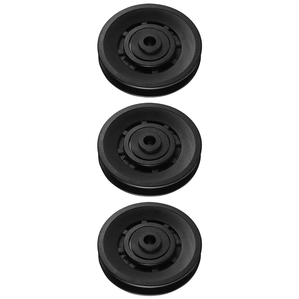 3 Pcs Pulley Wheel Bearing Fitness Tool Metal Plastic Gym Replacement Accessories