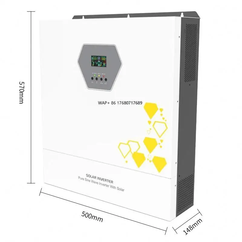 11KW MPPT Hybrid Solar Storage Inverter Wide 11000W PV Input 220VAC 230VAC 240VAC Support 30KW Single On-Off Grid Parallel