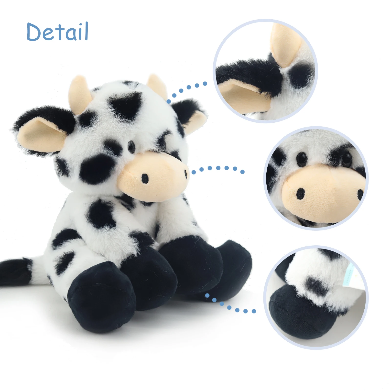 Cute Cow Plush Toy Rag Doll for Girlfriend Children\'s Toys Gifts Plush Toys Pillow Plushie Stuffed Animal Patung Dolls