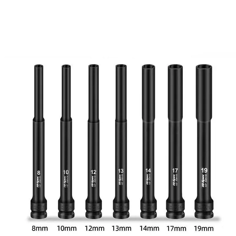 Soquetes Hexagonais de Impacto Raso Profundo Extra Longo Cabeça de Soquete de Unidade 198 mm mm 10 mm 12 mm 13 mm 14 mm 17 mm 19 mm 2