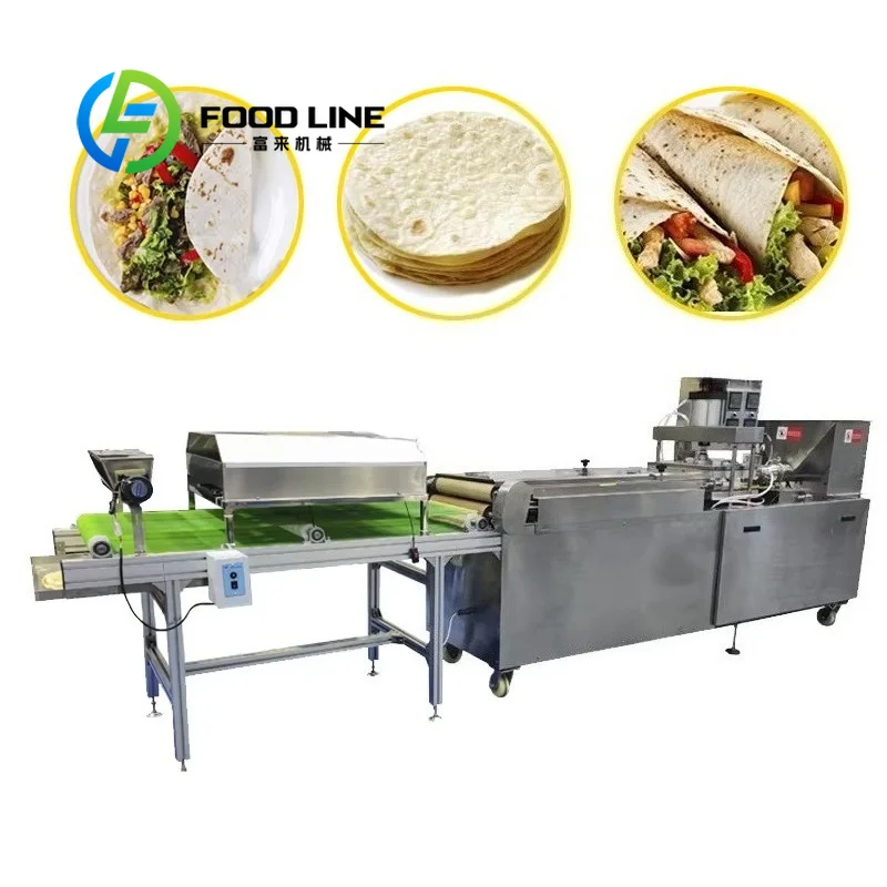 Commercial Tortilla Machine Burrito Wrap Machine 110V 220V Dual Voltage Grid Adaptable Deli Tortilla Counter Bulk Supply