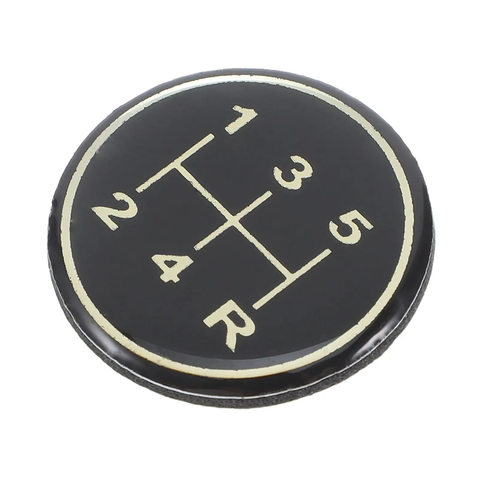 

Sticker Manual Transmission Shift Knob Black Epoxy Speed Universal