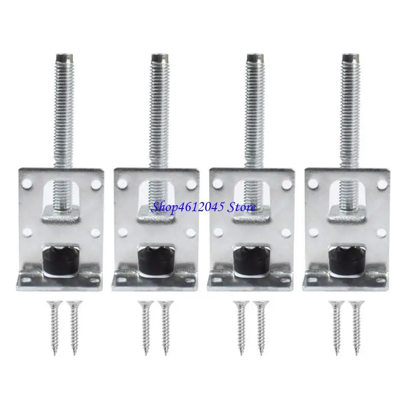 

L69A упаковка из 4 регулируемых шкафов для ног на металлической мебели для ног.