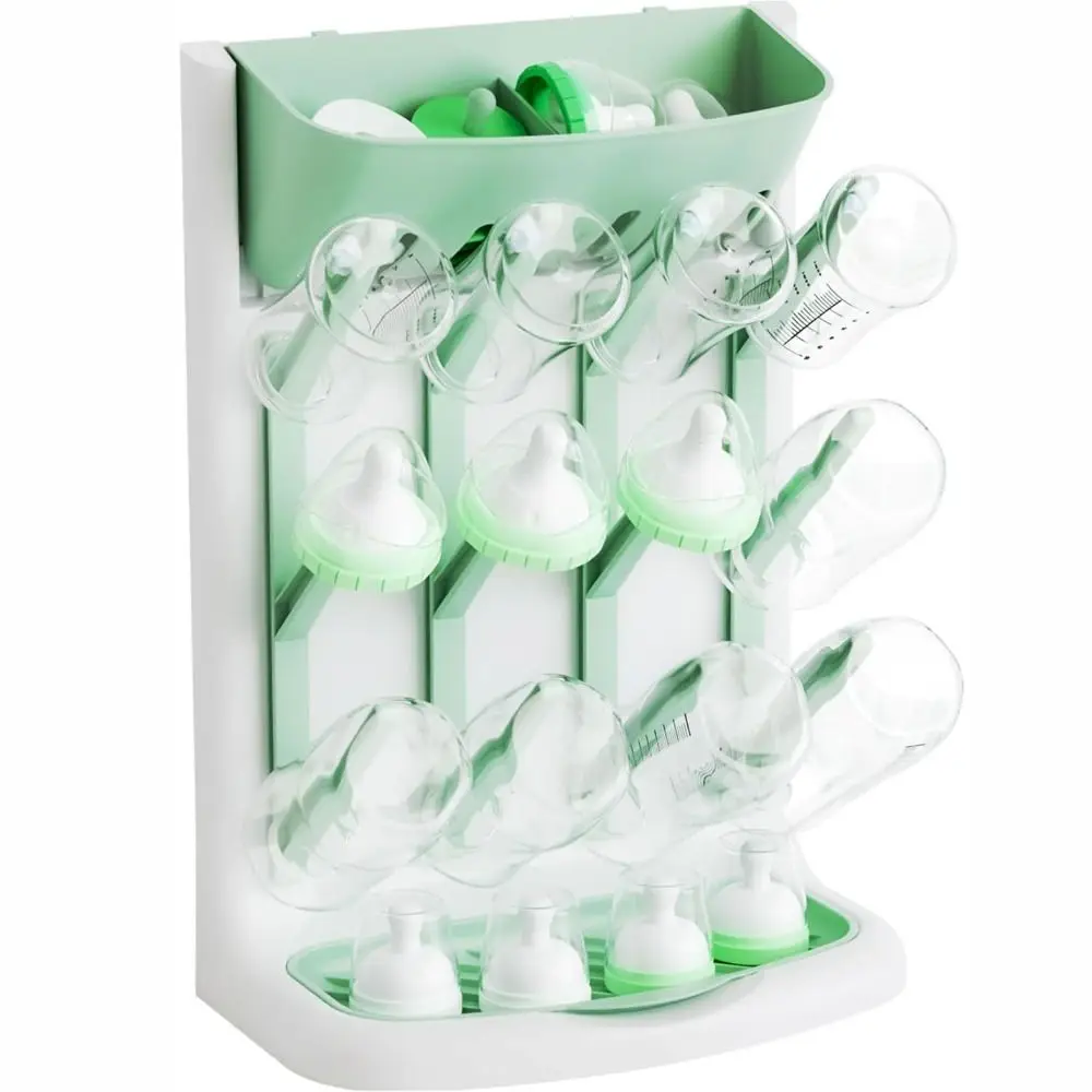 

Vertical Baby Bottle Drying Rack Multi Tiered Large Drying and Draining Stand Space Saving Feeding Bottles Drying Holder Kitchen