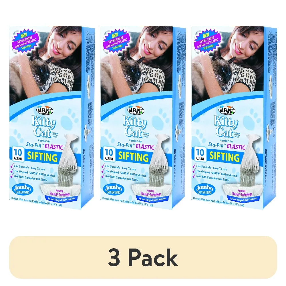 Hot Sale 3 Pack Elastic Sifting Cat Pan Liners for Easy Cleaning Best Sellers