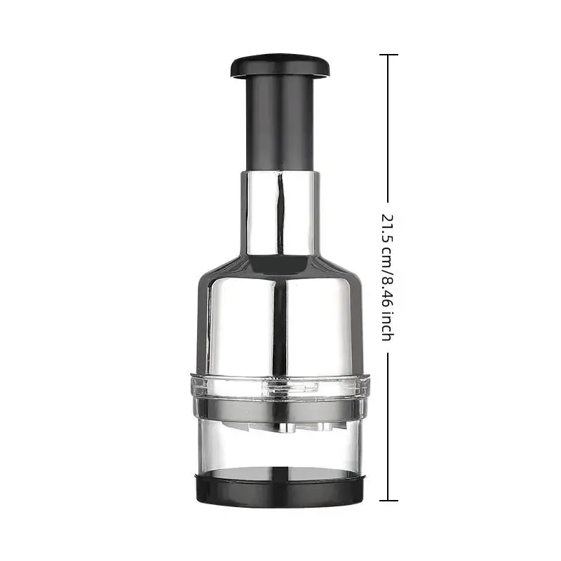 ㈅Hand Manual Mincer Garlic Press Chopper Vegetable Slicer 304 Stainless Steel Garlic Press Crusher Onion Cutter Kitchen Tool