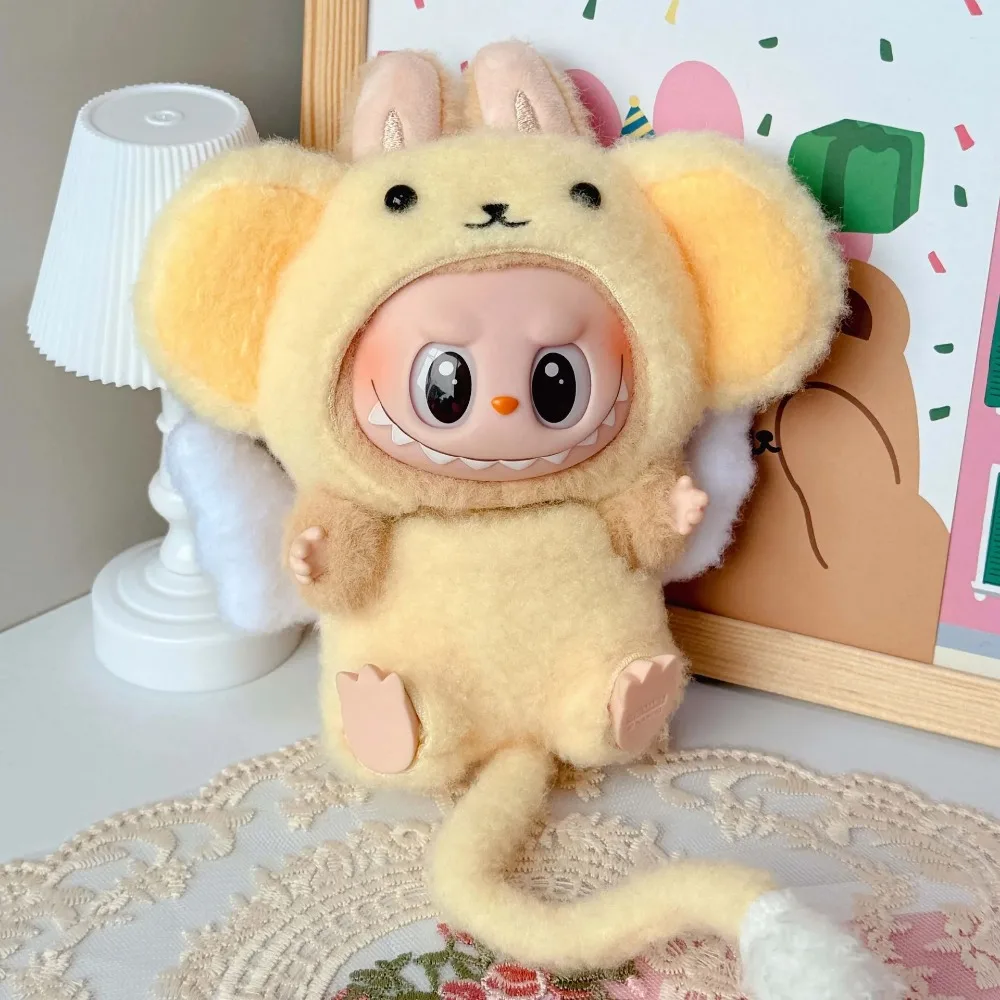 

15cm/17cm LABUBU Sitting Party Plush Labubu Doll Clothes Cute Animal Onesie Fashion Kawaii Cute Plush Doll Accessories