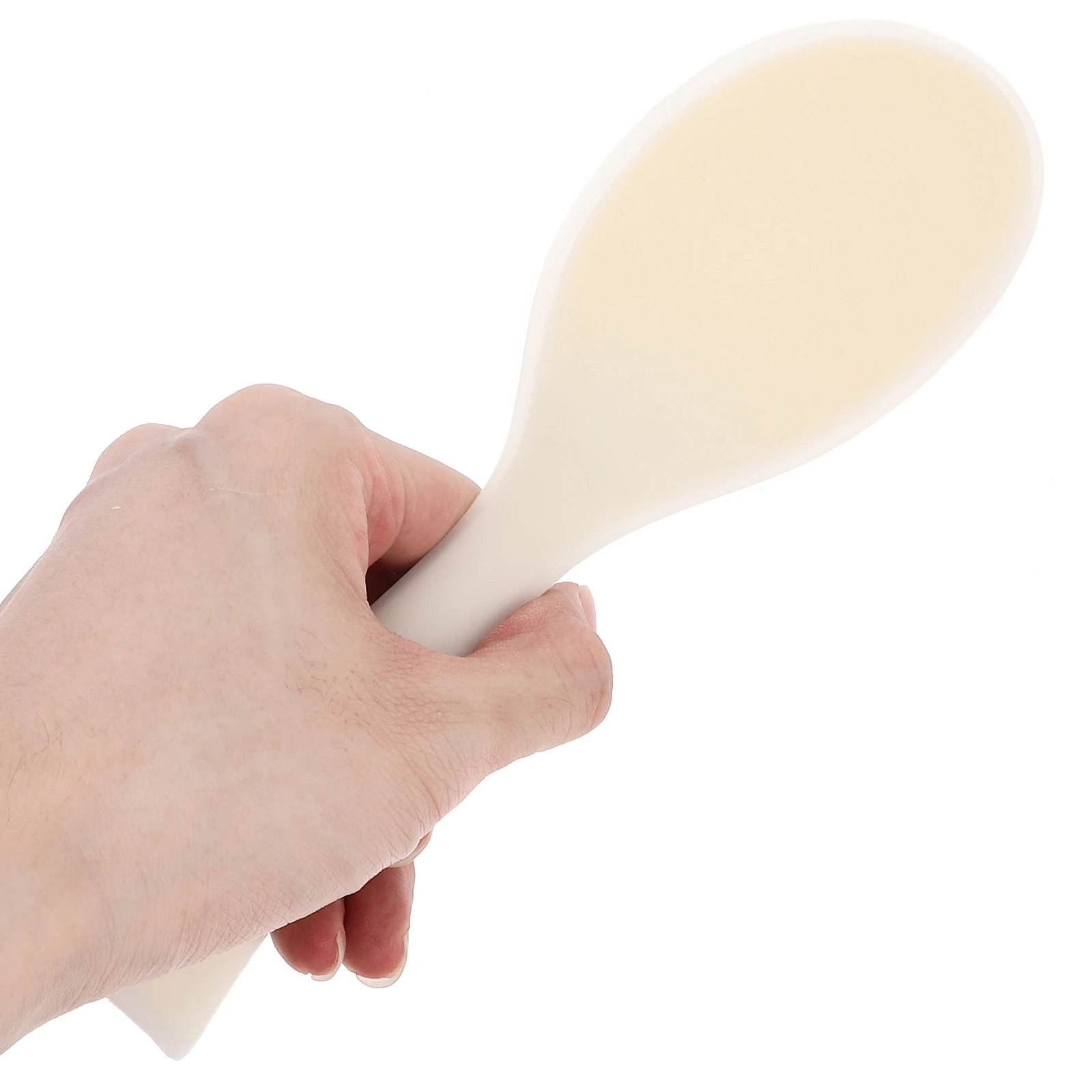 

Ergonomic Silicone Rice Spoon Multifunctional Non-Stick Kitchen Scoop Standing Ladle For Home Restaurant Use Large Practical