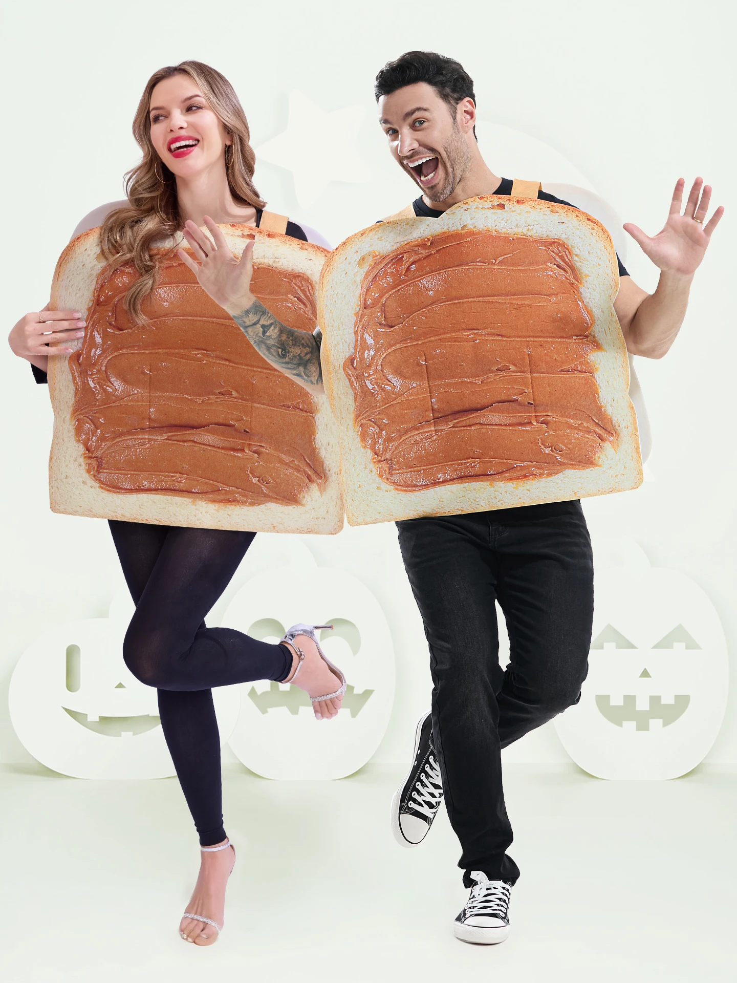 

loween Cosplay Role Play Funny Activi Holiday Stage Adult Peanut Butter Toast Outfit Women's Ethnic Costume Stage Costume