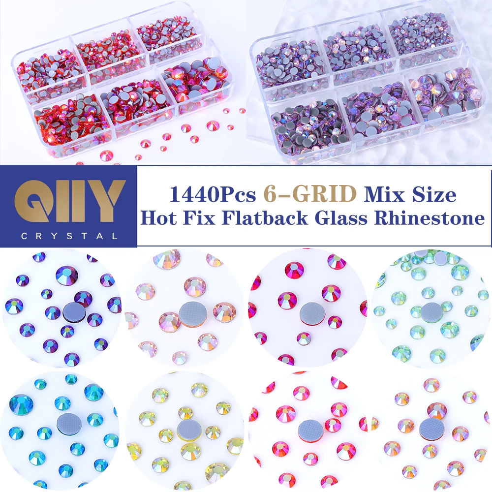 1440Pcs 6 Grids Mix…