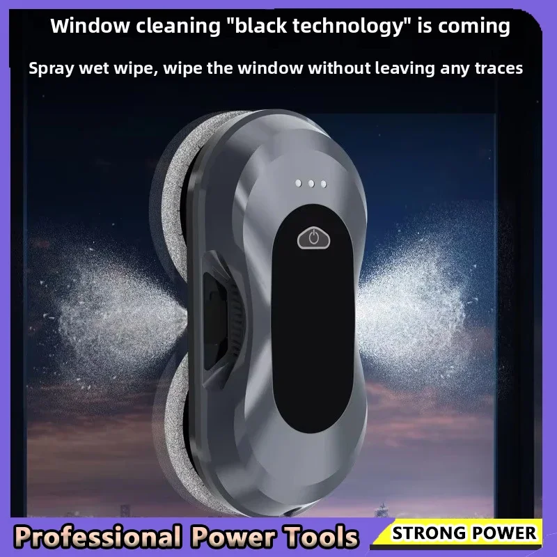 Трансграничный двусторонний распылитель воды, робот для мытья окон, полностью автоматический интеллектуальный ультратонкий бытовой артефакт для мытья окон