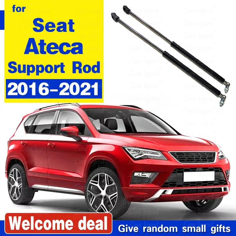 For SEAT Ateca 2016 2017 2018 2019 2020 2021 Refit hood gas spring shock absorber Support strut bars support rod car-styling