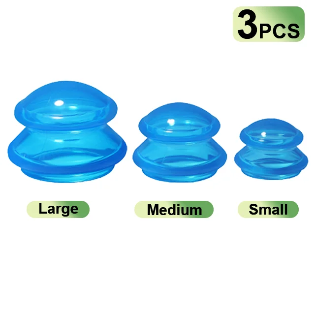 Grippopso 3/6 Stuks Cupping Kit voor Massage Therapie 3 Maten Siliconen Cupping Set voor Studio Huishoudelijke Cellulitis Gewrichtspijn Spier