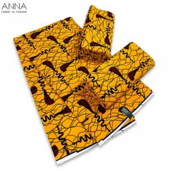 Veritable Wax Ankara Block Prints Batik Fabric African Wax Fabric Nigerian Dutch Hollandais Pagne 100% Cotton For Sewing VL-50