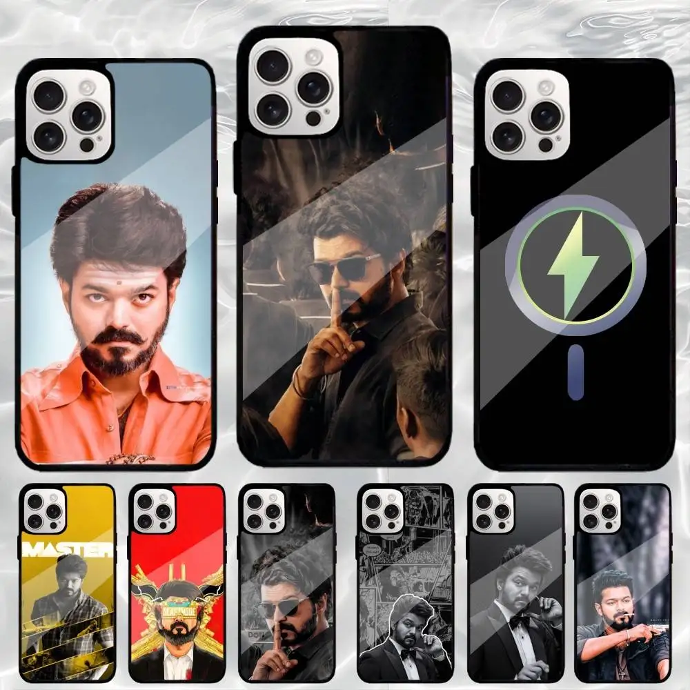 

T-Thalapathy Vijay Rapper Phone Case For iPhone17,16,15,14,13,12,11 Plus,Pro Max Magnetic Magsafe Wireless Charging