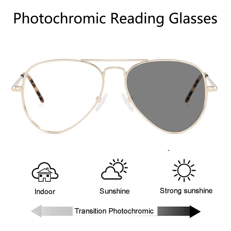 Photochromic Reading Glasses for Men Women's Sunglasses Photochromic Lenses Man Best Selling for Women Luxury Eyeglass Frames 2