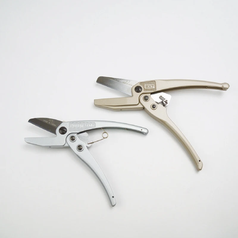 Japan Muromoto Merry Cutter SX5 SX7 for Rubber Hose Urethane Leather Soft Material Cutter Manual Ratchet Scissor Tool