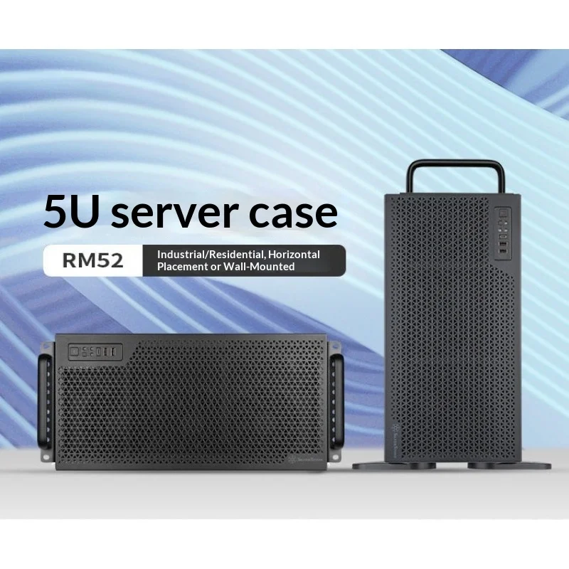 Horizontal/Vertical 5U Rackmount Chassis, Supports 4x 3.5