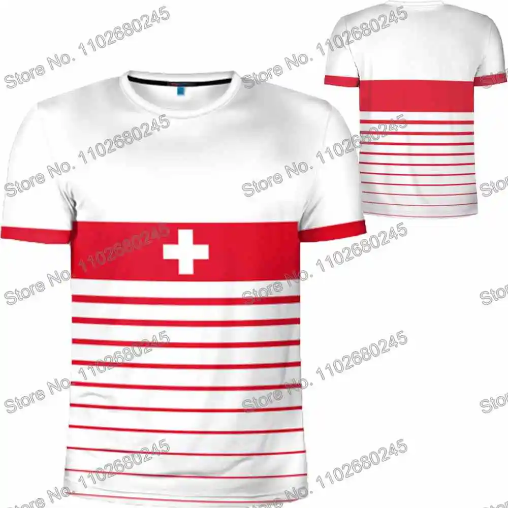 Switzerland T Shirt Outdoor Technical Shirt Fitness Clothing Training Tops MTB Fishing Jersey Hiking Running Sportswear GYM