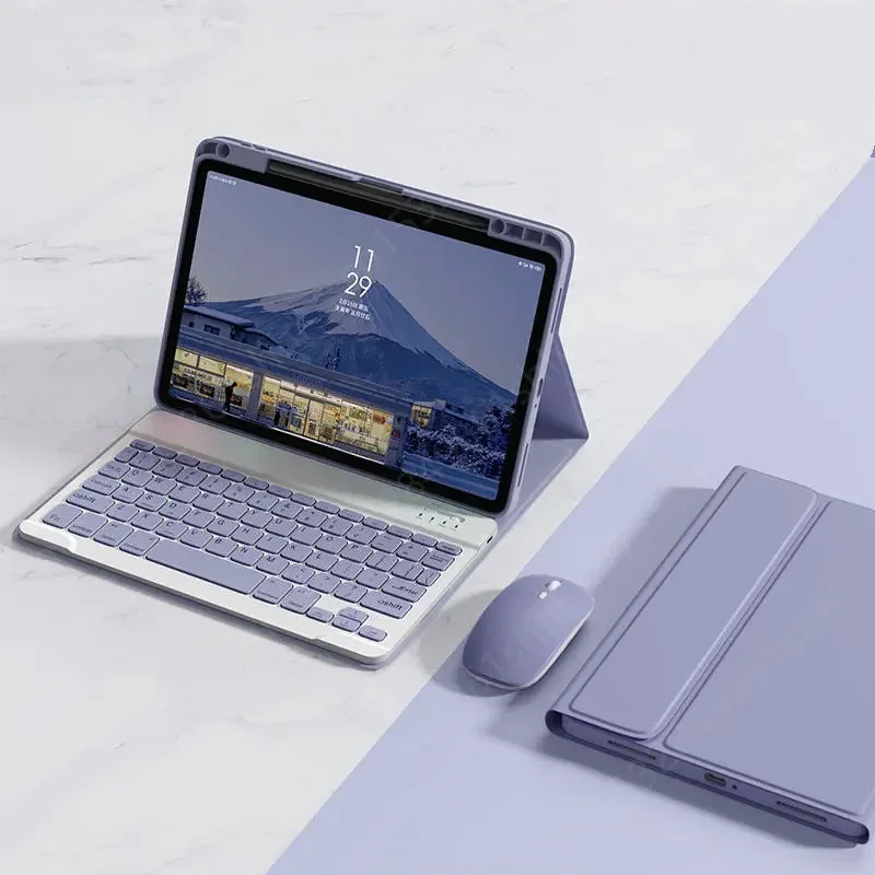 Bluetooth Tablets Keyboard Case For Huawei MatePad SE 11 2024 with Pencil Holder Cover For MatePad SE 11 Inch AGS6-W00 Funda