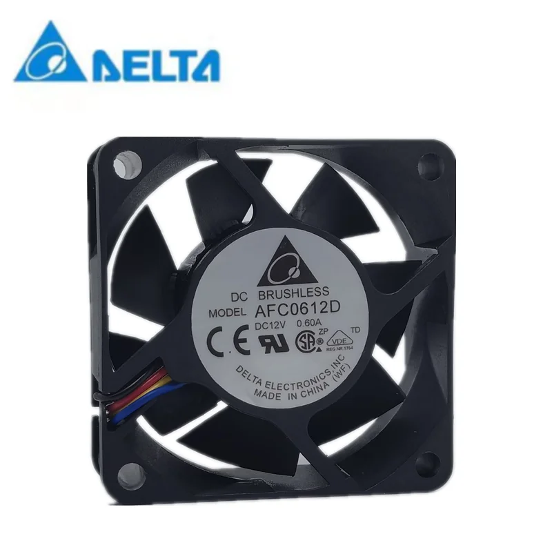 

New delta AFC0612D 12V 0.60a 6025 6cm PWM speed regulating server power fan