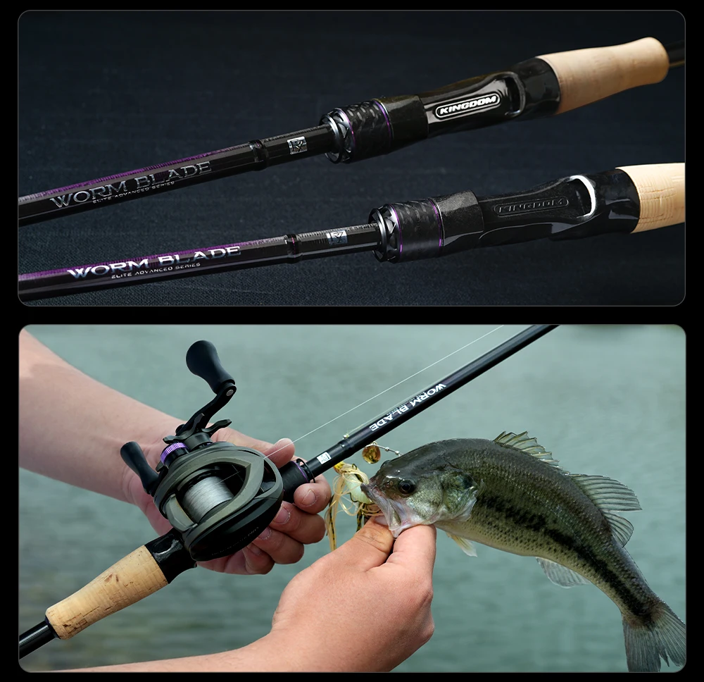 Kingdom Angelrute 1,95m 1,98m 2,01m 2,04m L ML M MH Fuji-Führungsring Toray 33T+40T Carbon-Gewebe Bass-Angelrute – Detail 16