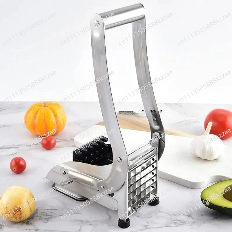 Suitable for stainless steel potato cutter household manual potato fries machine cucumber radish multi-function cutter