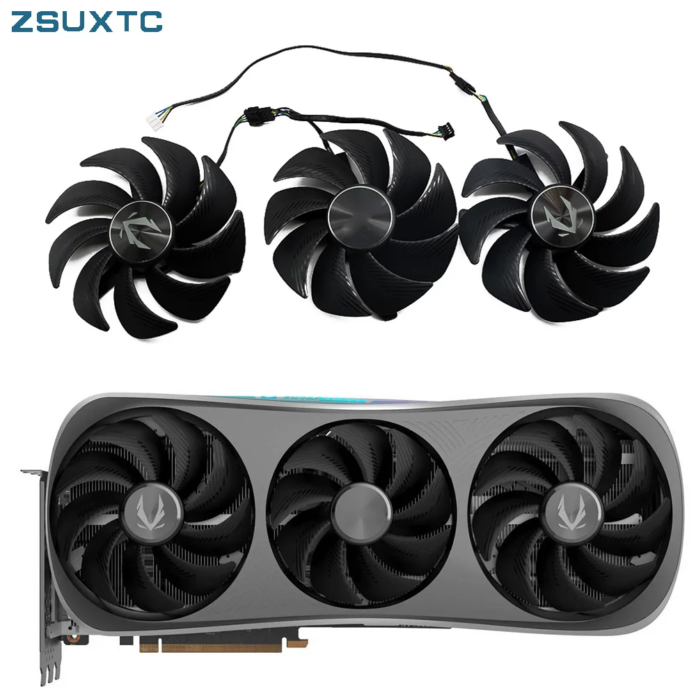 4PIN GPU Fans brand new RTX4080 RTX4090 for ZOTAC GeForce RTX 4080 4090 TRINITY BLACK OC graphics card replacement fan