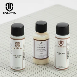 Wuta Couro Edge Sealing Coating, Revestimento bronzeado vegetal Tokonole Gum, Carnaúba Creme Cera Protetora, 1x30ml